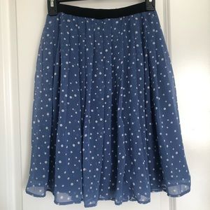 Blue Polka Dot Skirt